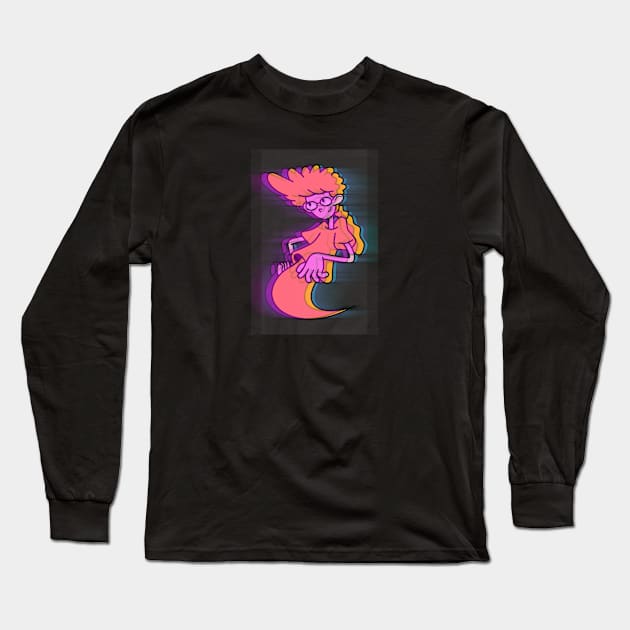 Glitchy Pepperann Long Sleeve T-Shirt by meganther0se